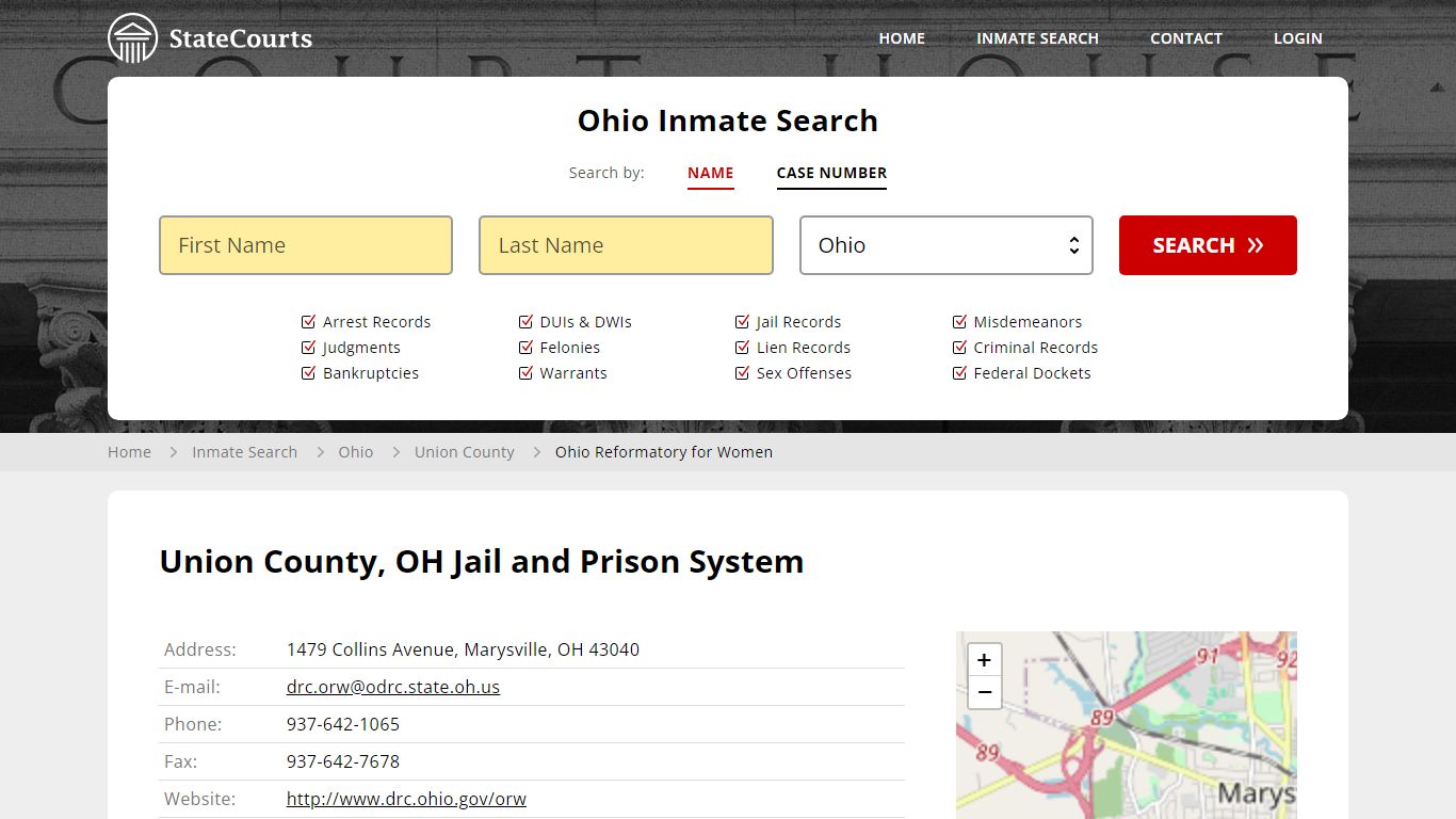 Ohio Reformatory for Women Inmate Records Search, Ohio - StateCourts